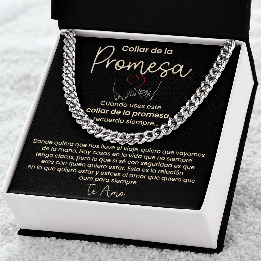 Collar de la Promesa - Regalo Romántico para Novio o Esposo, Perfecto para San Valentín, Aniversarios y Promesas de Amor Eterno