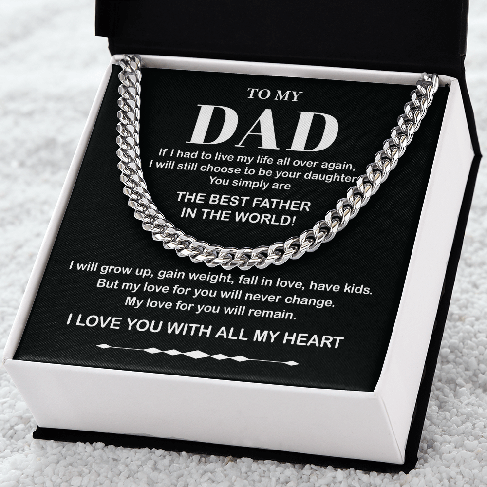 To My Dad Gift from Younger Daughter with Heartfelt Note