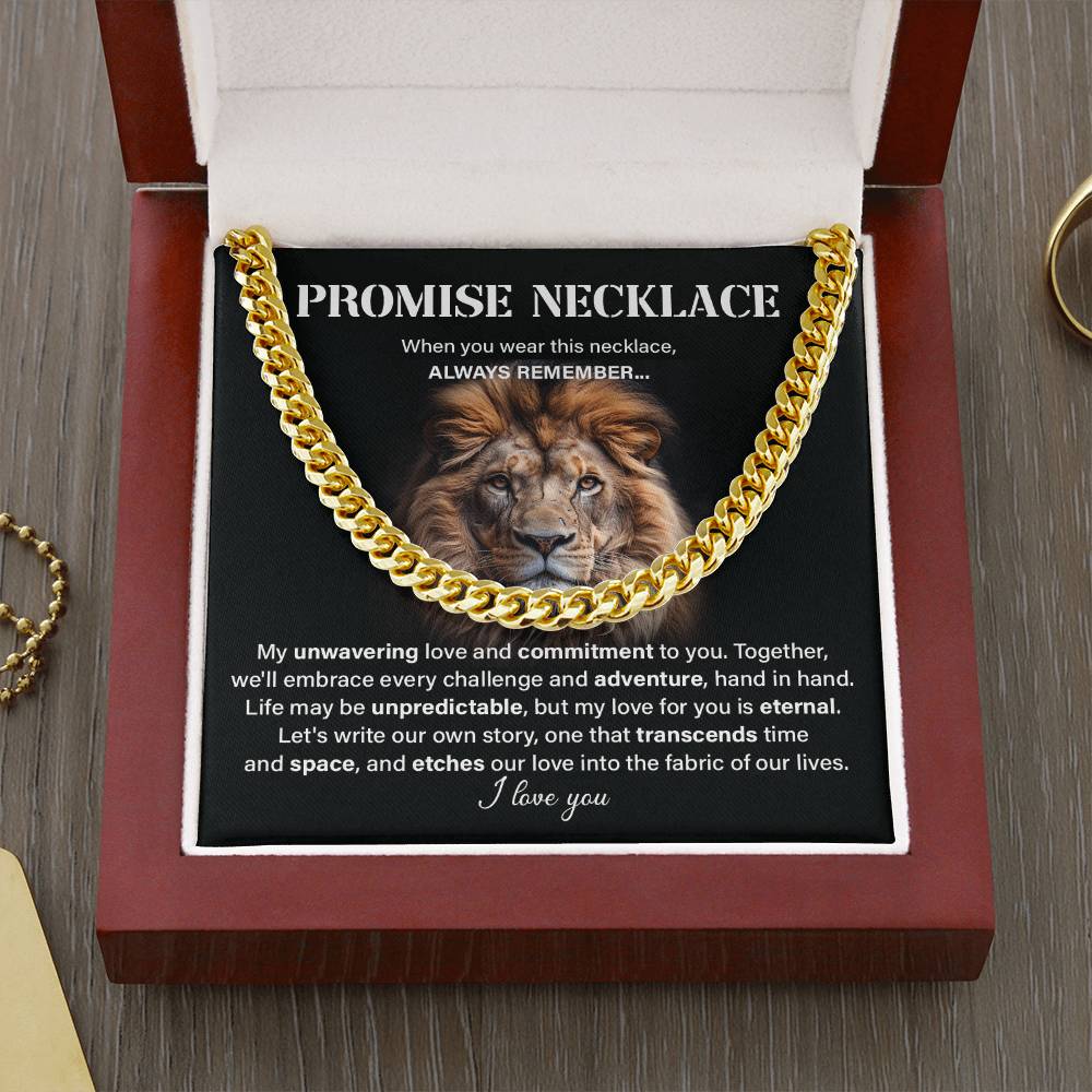 Promise neckless my unwavering love.