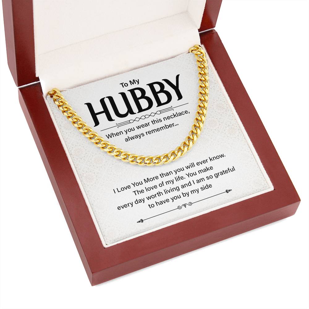 Husband Gift Necklace for Him – with Message Card