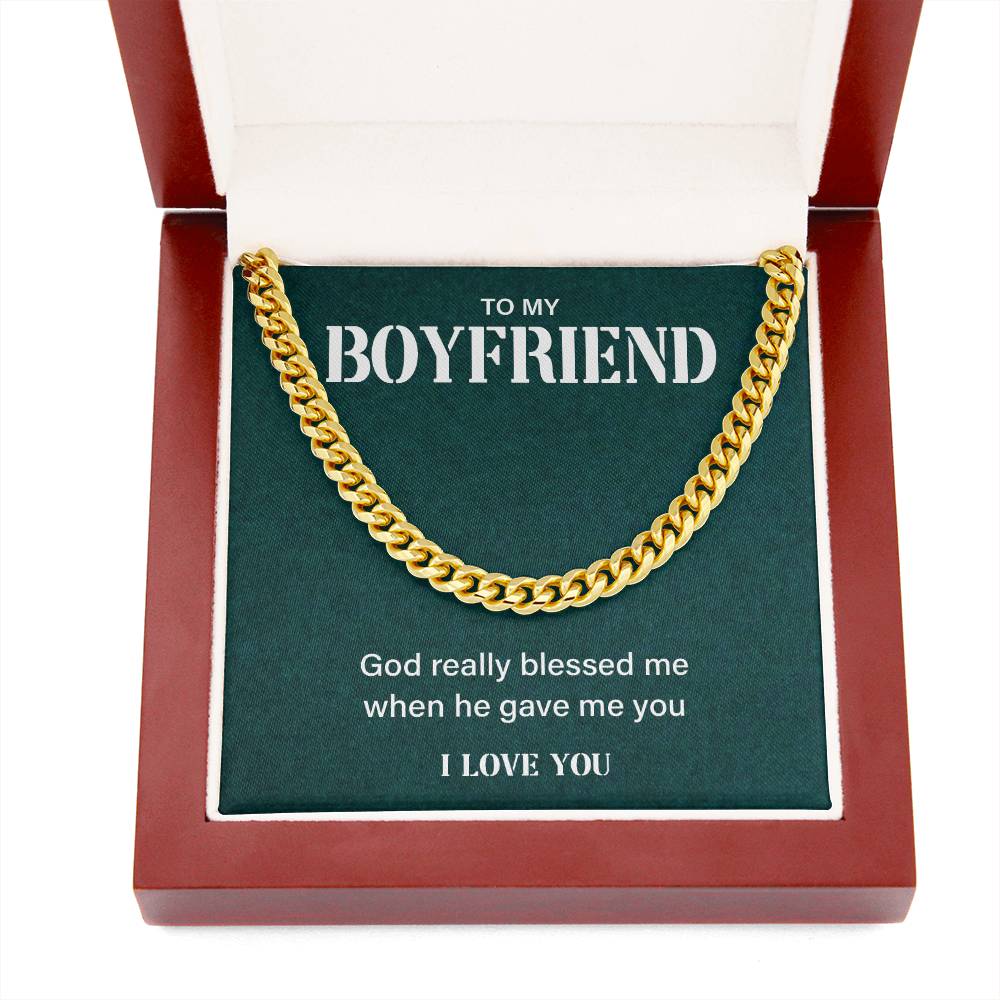 Boyfriend Gift from Girlfriend – Faith Message Chain Box