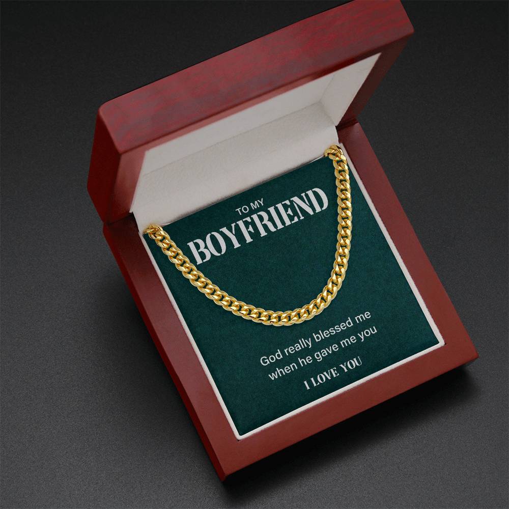 Boyfriend Gift from Girlfriend – Faith Message Chain Box