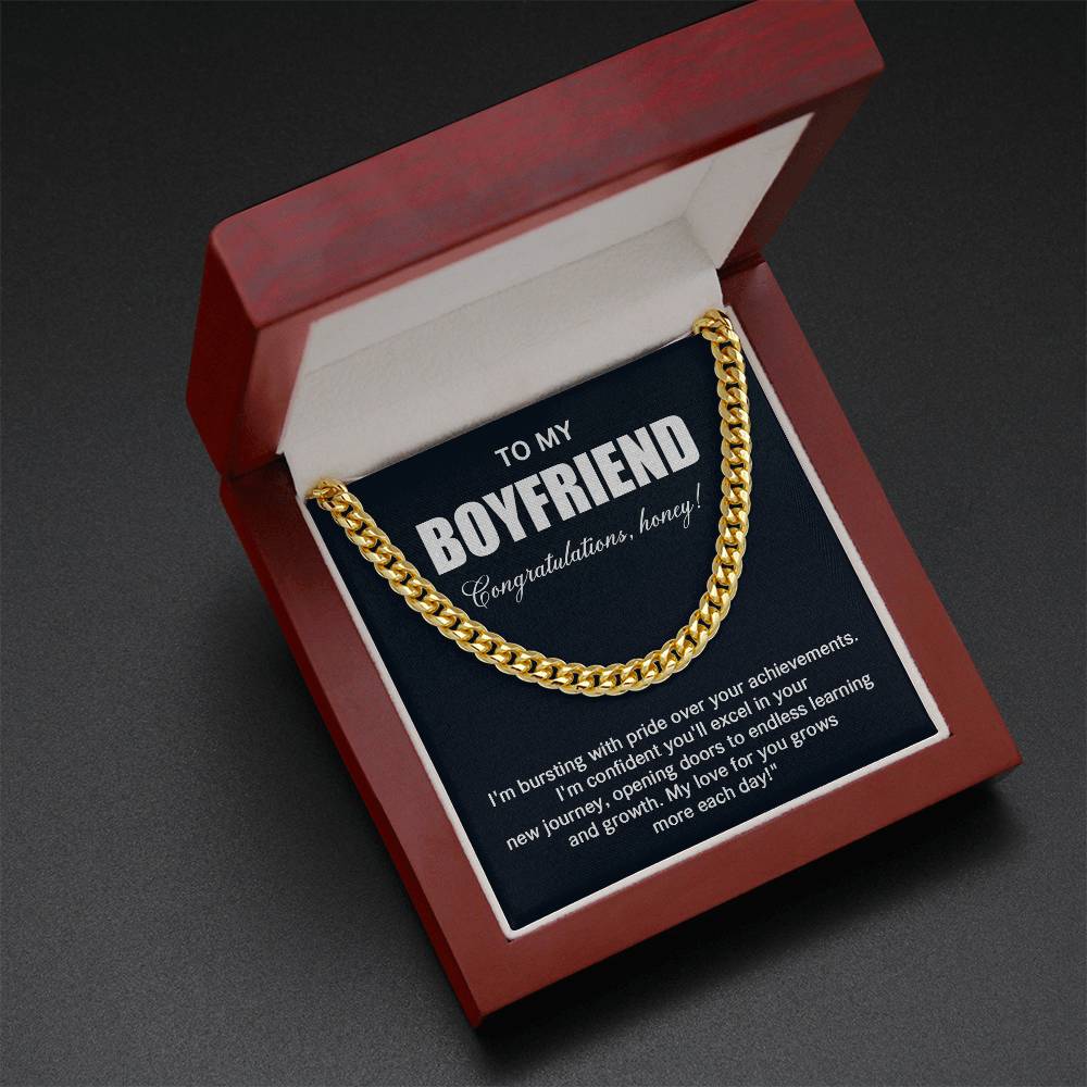 Cuban Chain Gift for Boyfriend Graduation