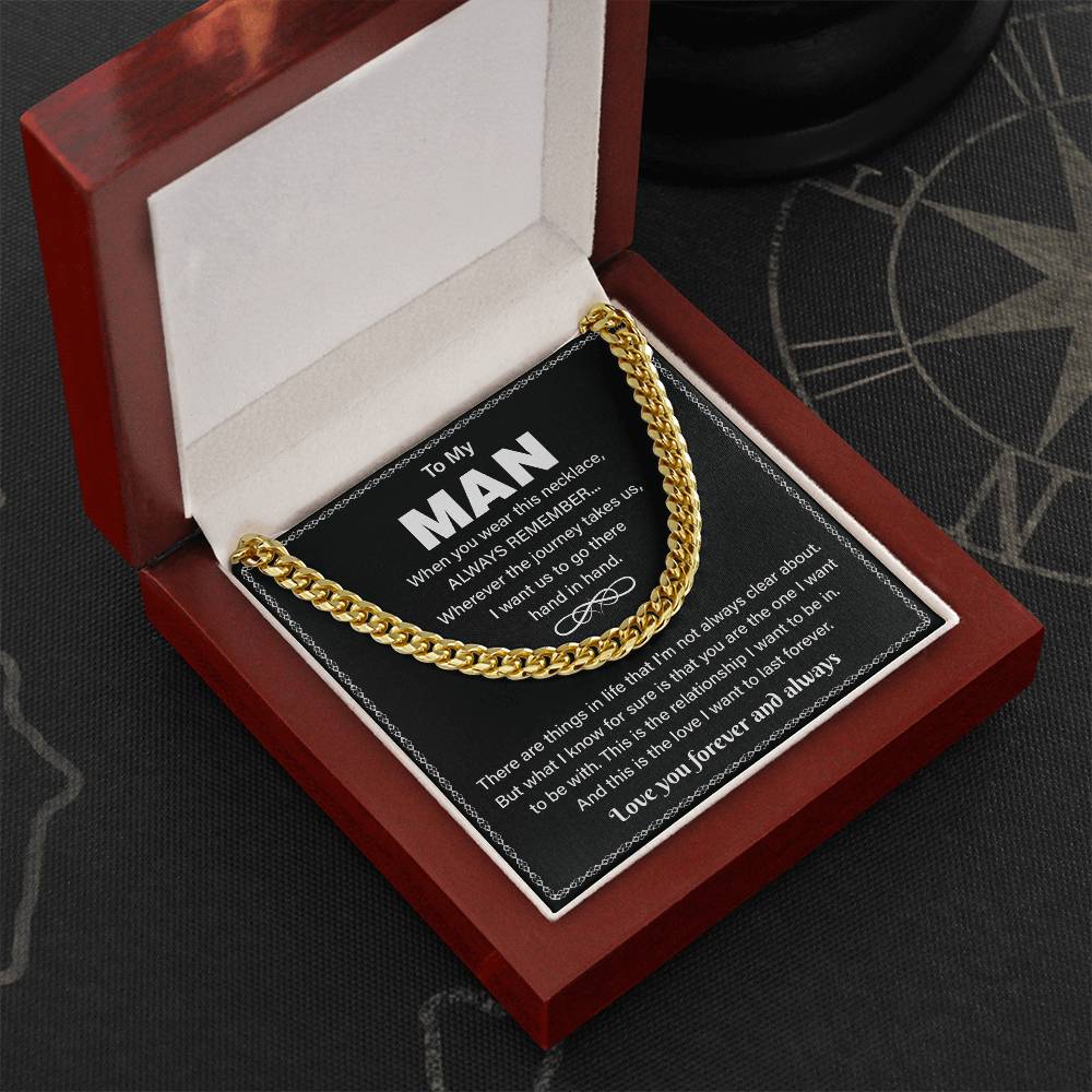To My Man Promise Necklace – For Men Gift.