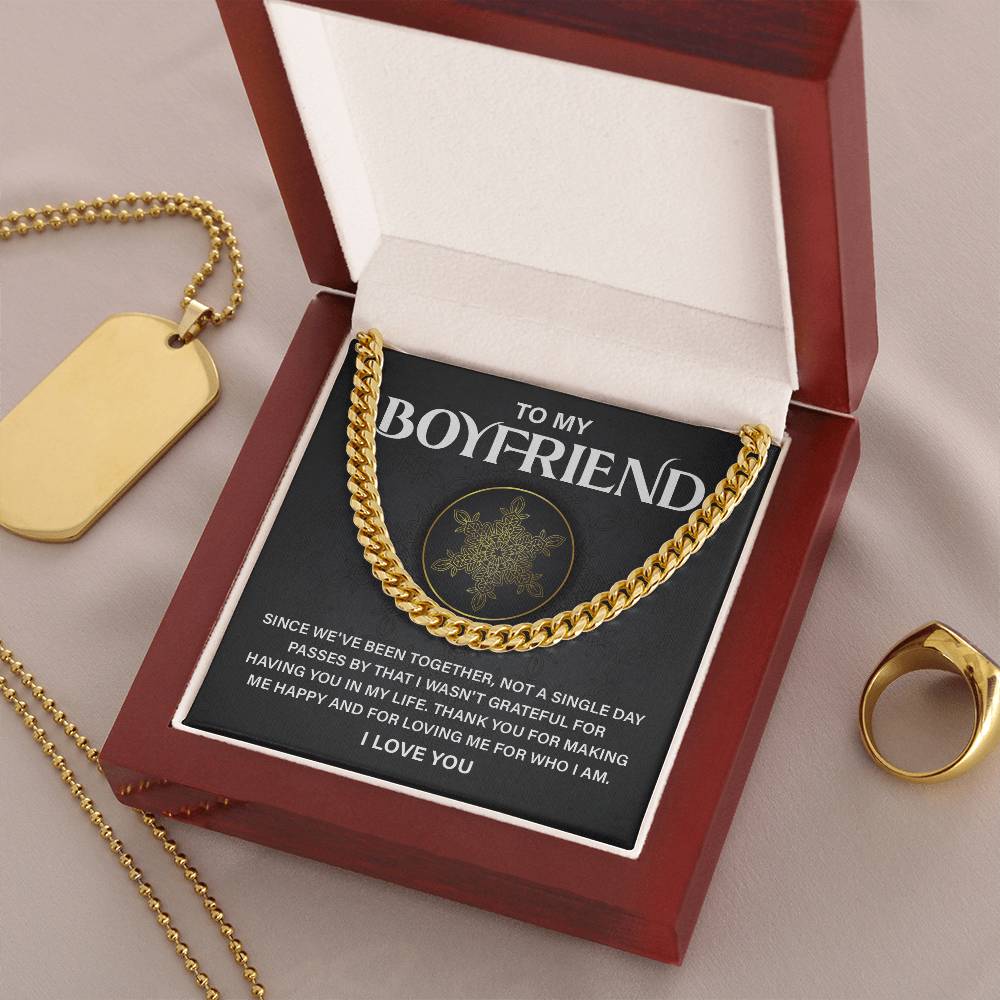 Boyfriend Appreciation Gift – Necklace & Card Set