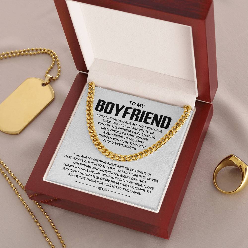 Romantic Boyfriend Gift with Message Card & Gift Box