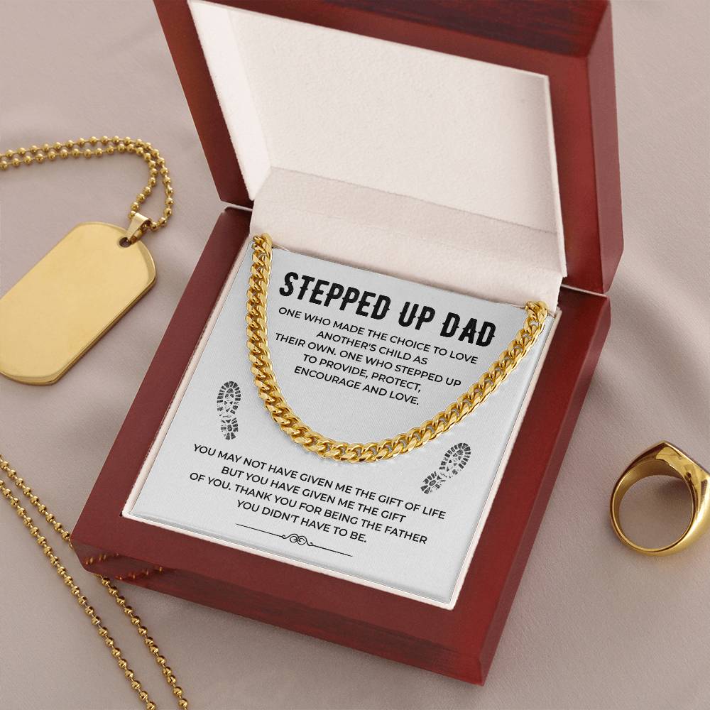 Stepped Up Dad Cuban Chain Necklace from Stepchild