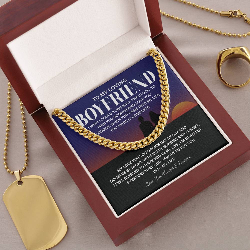 Boyfriend Chain Necklace Gift with Gift Box