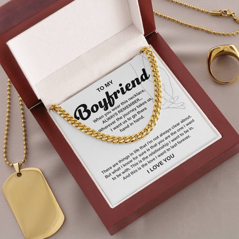 Anniversary Necklace Gift for Boyfriend with Gift Box