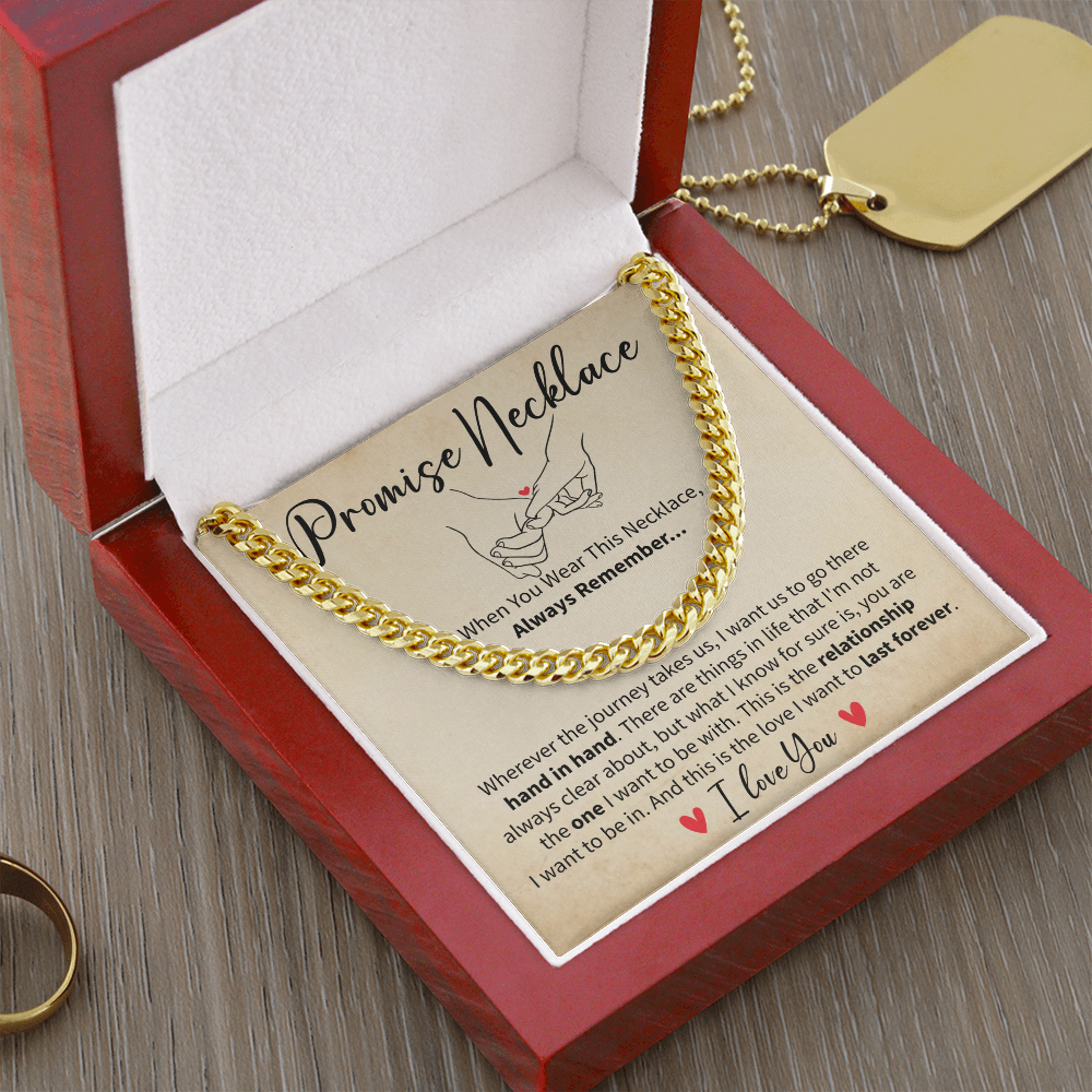 Promise Necklace Gift for Boyfriend or Husband