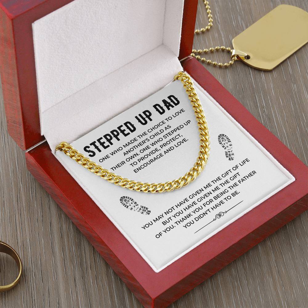 Stepped Up Dad Cuban Chain Necklace from Stepchild