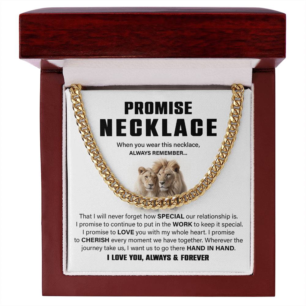 Lion Couple Promise Necklace – For Him.