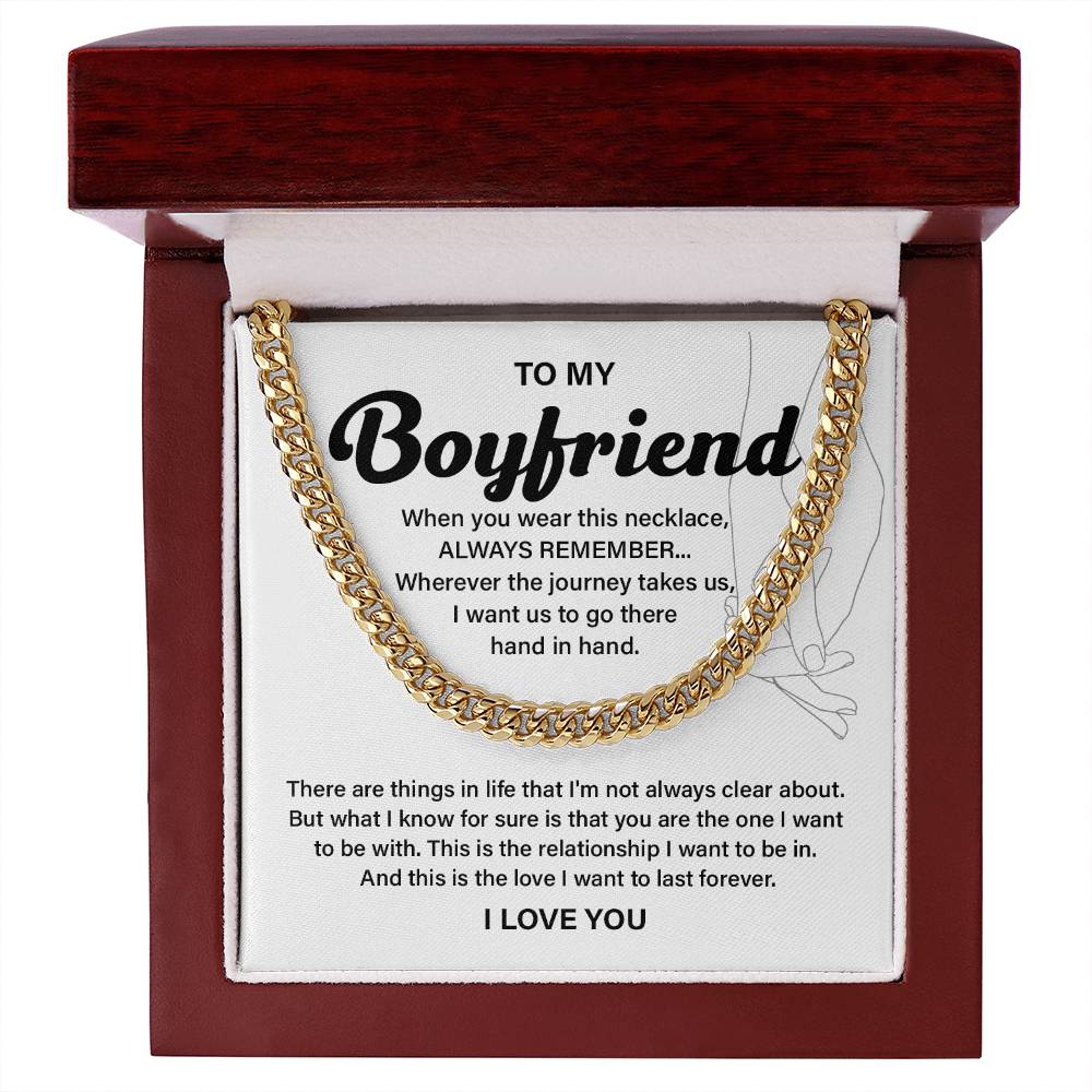 Anniversary Necklace Gift for Boyfriend with Gift Box