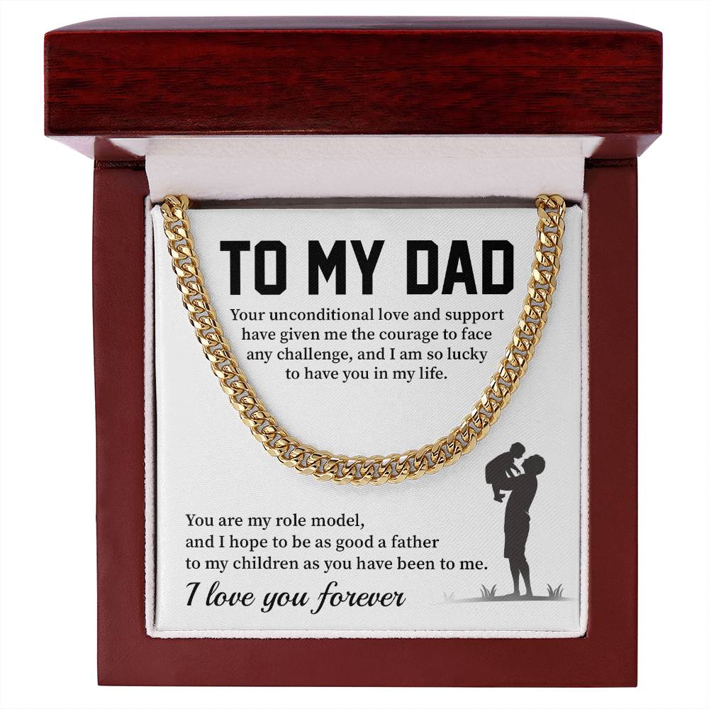 Necklace For Dad From Son With Message Card