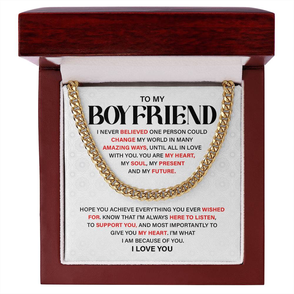 Romantic Gift for Boyfriend with Message Card