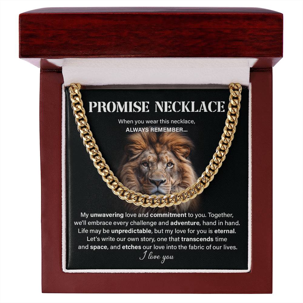 Promise neckless my unwavering love.