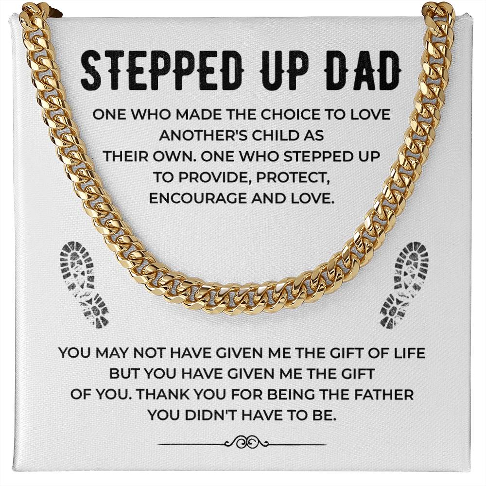 Stepped Up Dad Cuban Chain Necklace from Stepchild