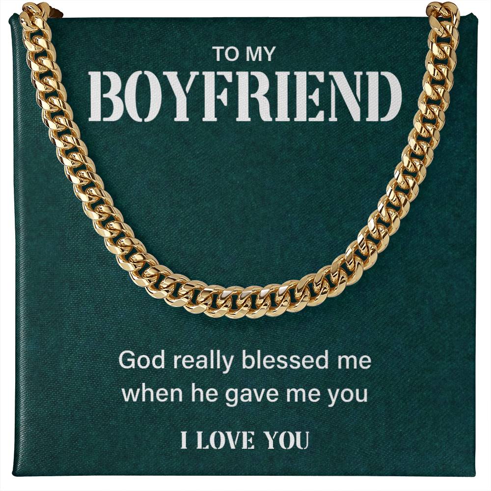 Boyfriend Gift from Girlfriend – Faith Message Chain Box