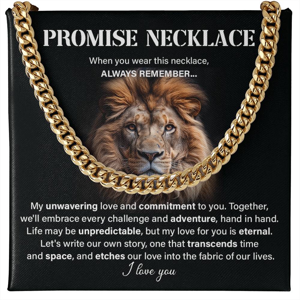 Promise neckless my unwavering love.