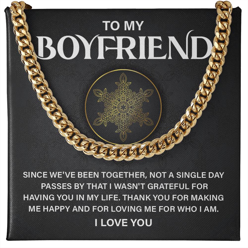 Boyfriend Appreciation Gift – Necklace & Card Set