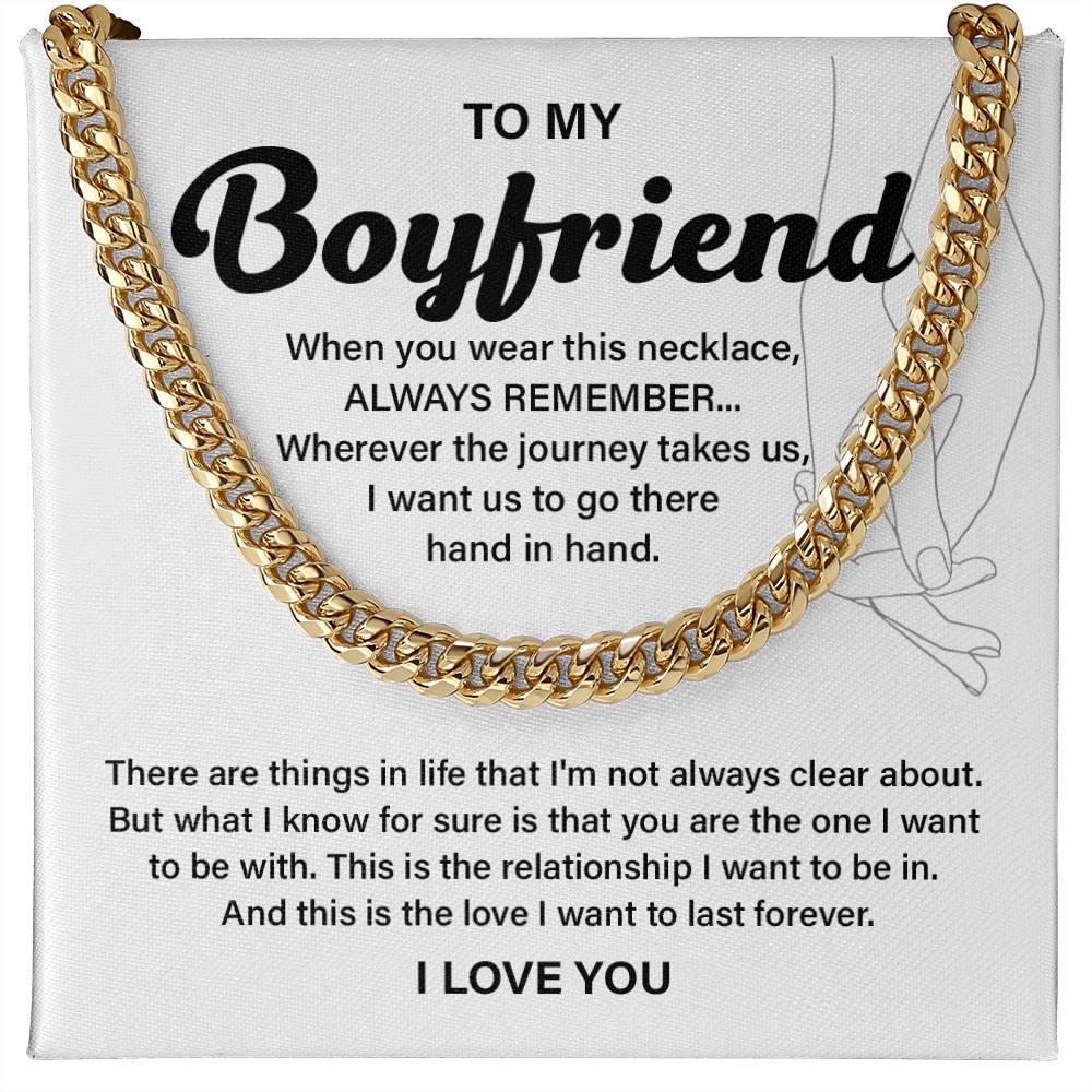 Anniversary Necklace Gift for Boyfriend with Gift Box