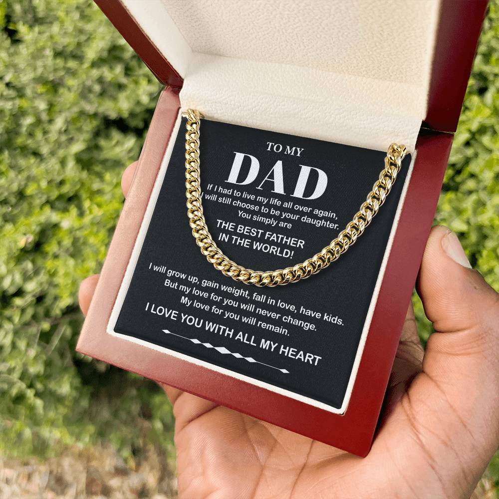 To My Dad Gift from Younger Daughter with Heartfelt Note