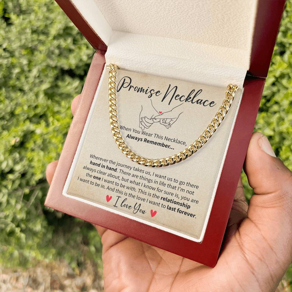 Promise Necklace Gift for Boyfriend or Husband