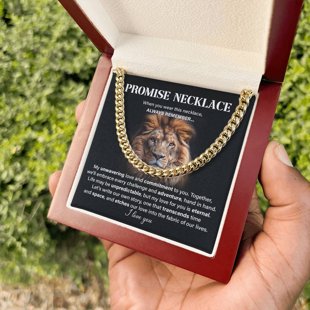 Promise neckless my unwavering love.