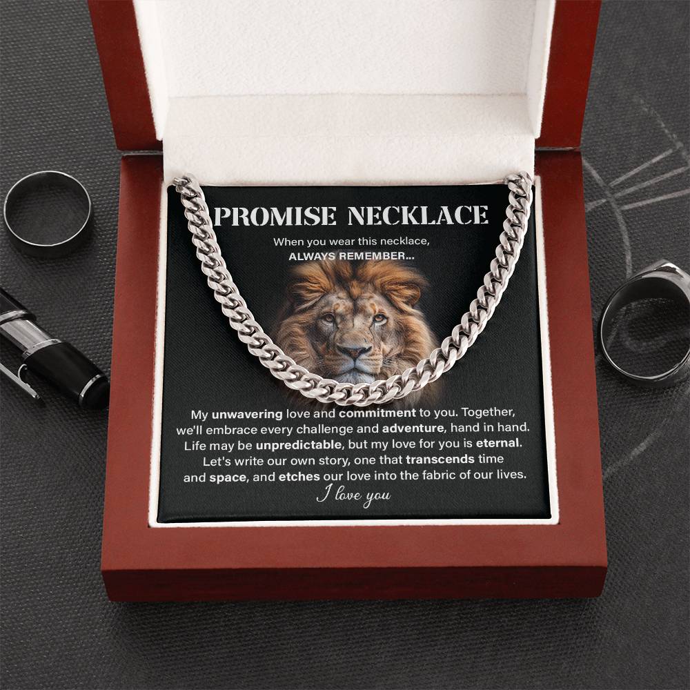 Promise neckless my unwavering love.