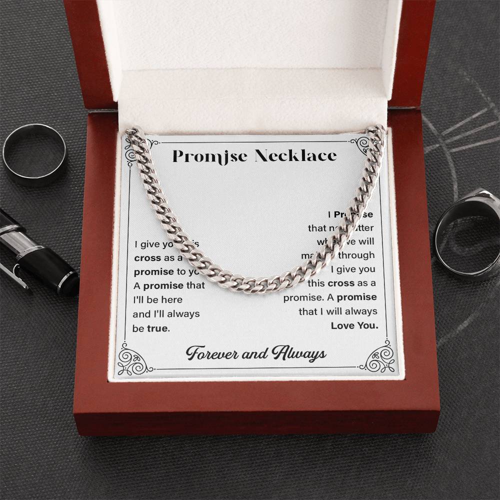 Promise Necklace for Him – Forever And Always.