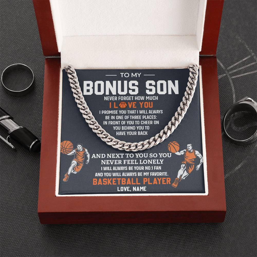Bonus Son Basketball Necklace with Gift Card