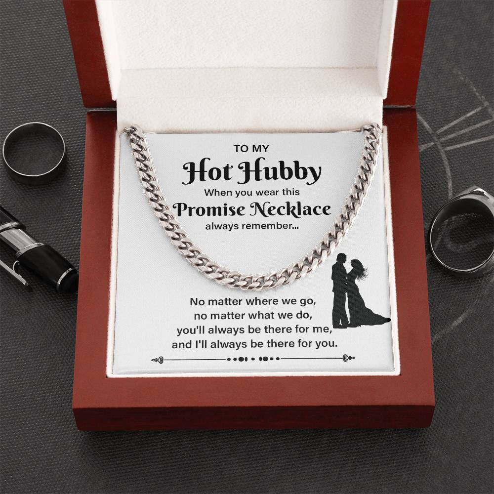 Hot Hubby Necklace Gift – with Message Card