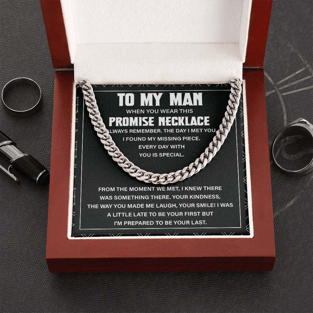To My Man Necklace – Promise Gift