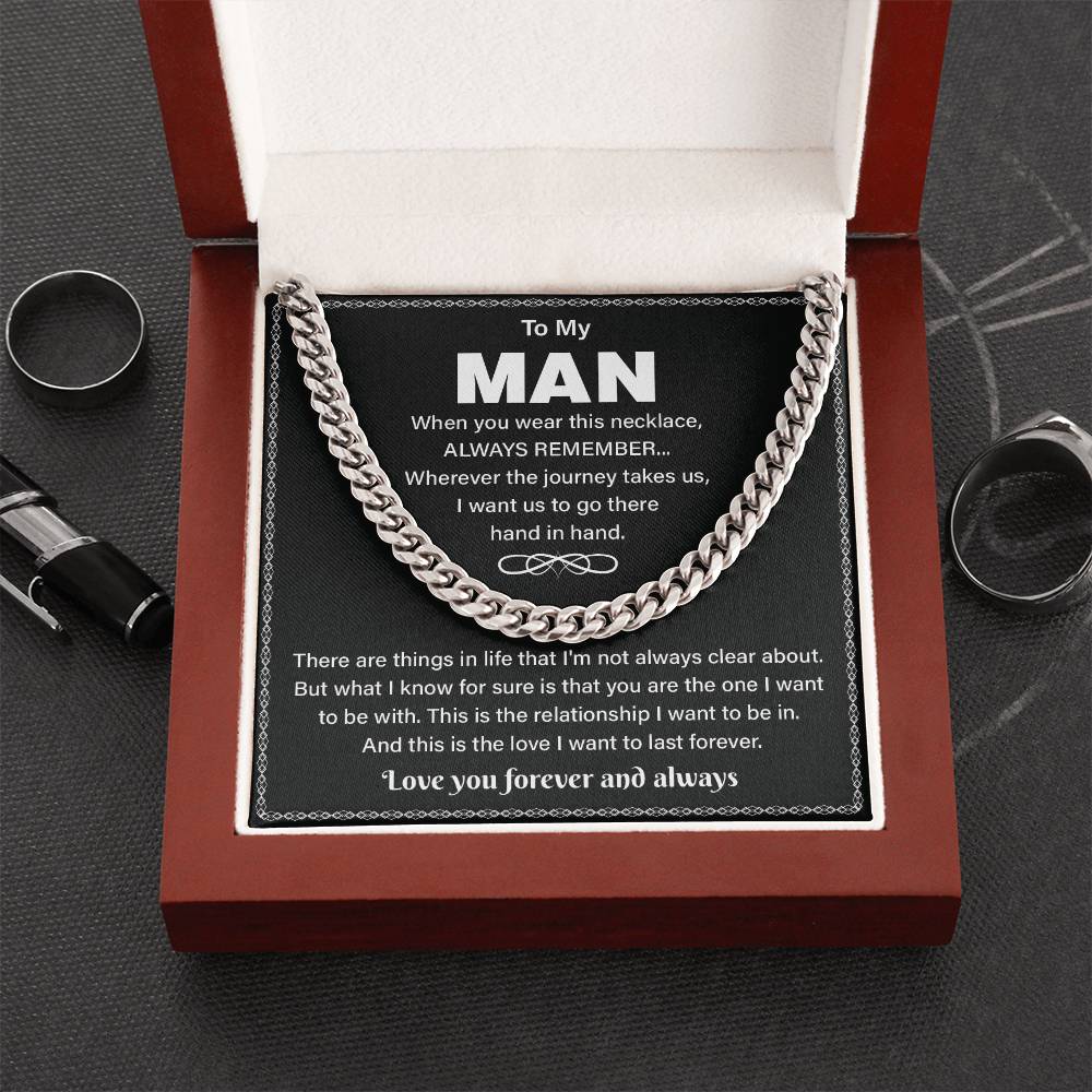 To My Man Promise Necklace – For Men Gift.