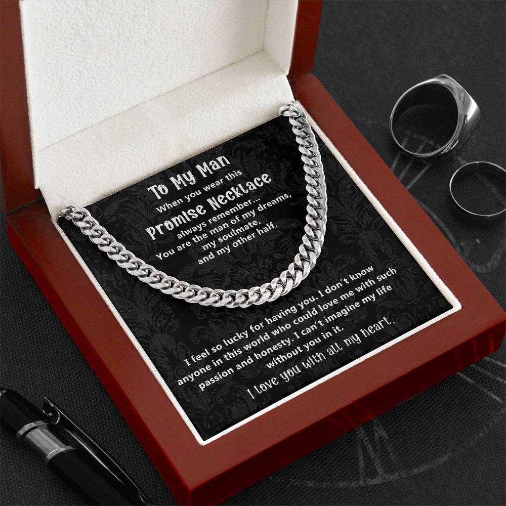 Romantic Gift for Boyfriend or Husband from Soulmate with Promise Message