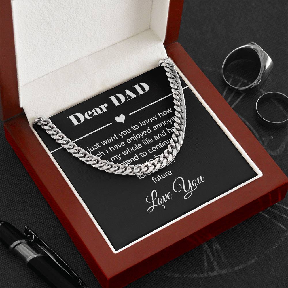 The Dad Chain – Funny Jewelry Gift with Message Card