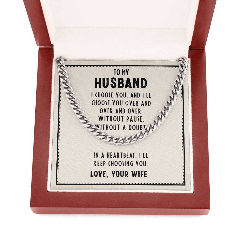Gift for Husband From Wife With Emotional Message Card