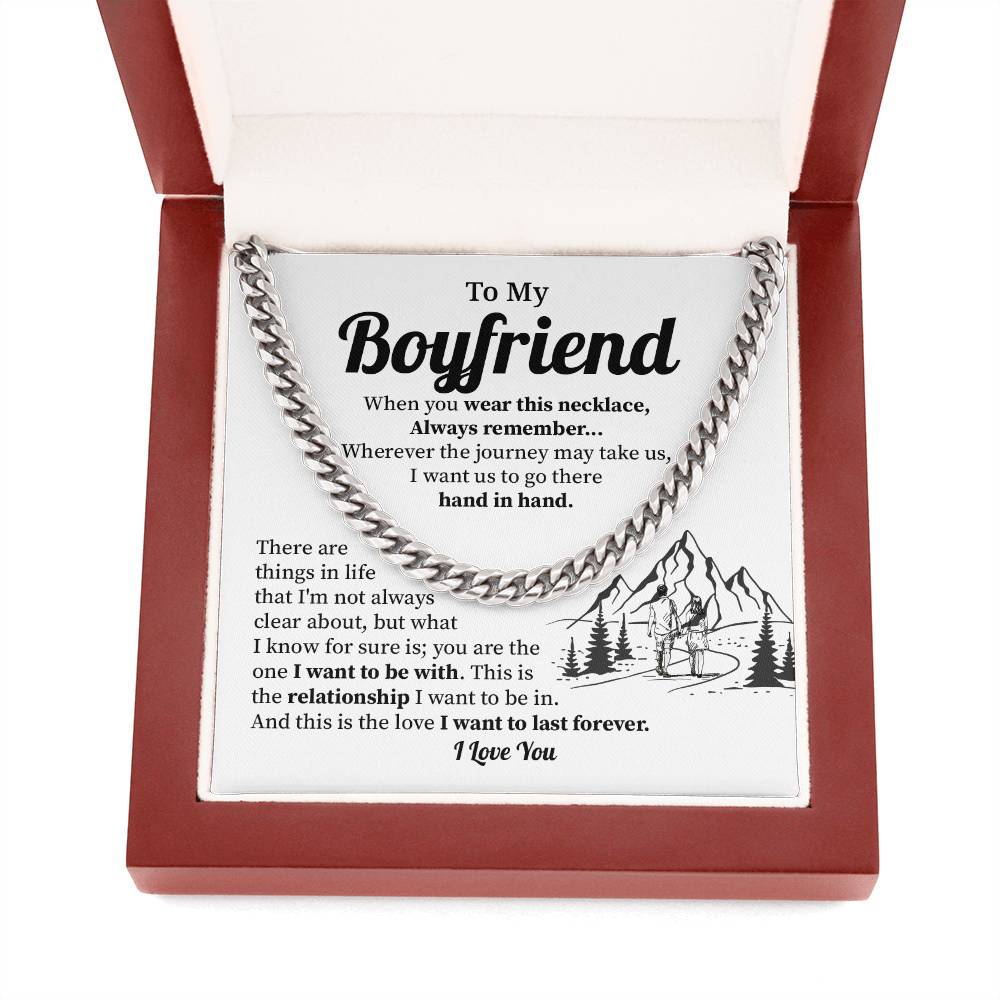 Anniversary Cuban Chain Gift for Boyfriend – Gift Box
