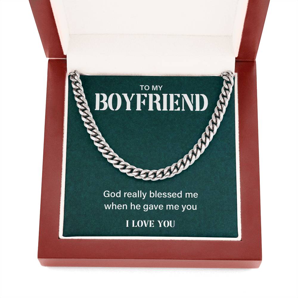 Boyfriend Gift from Girlfriend – Faith Message Chain Box