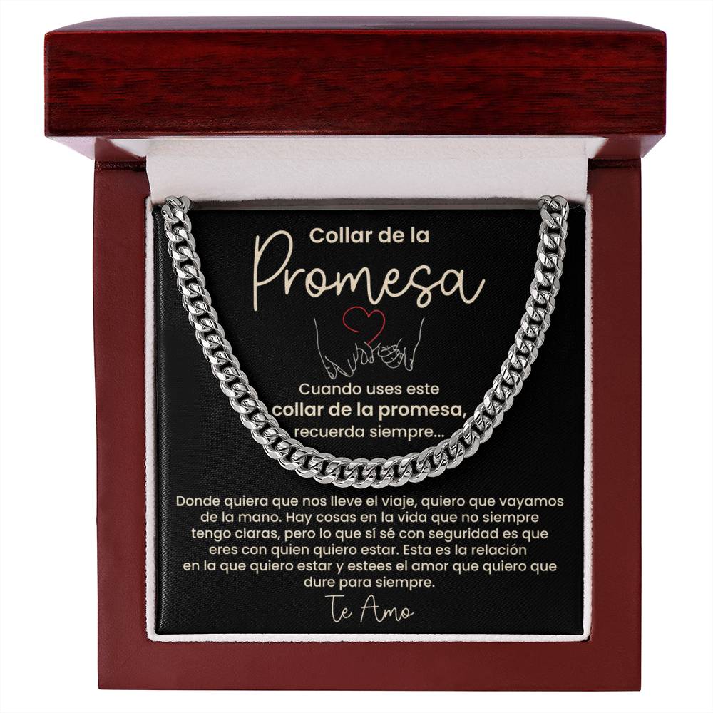 Collar de la Promesa - Regalo Romántico para Novio o Esposo, Perfecto para San Valentín, Aniversarios y Promesas de Amor Eterno