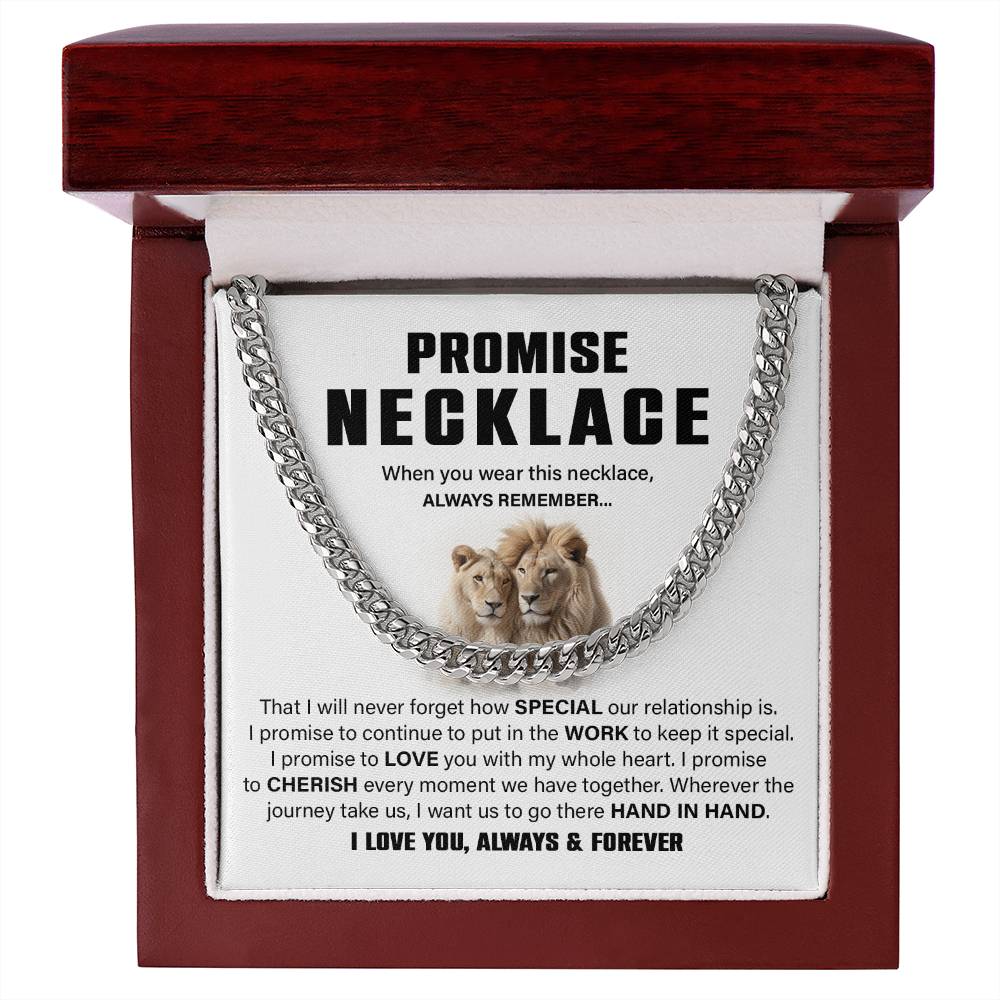 Lion Couple Promise Necklace – For Him.