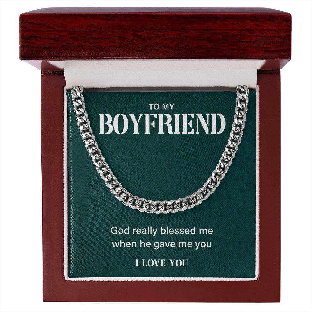 Boyfriend Gift from Girlfriend – Faith Message Chain Box