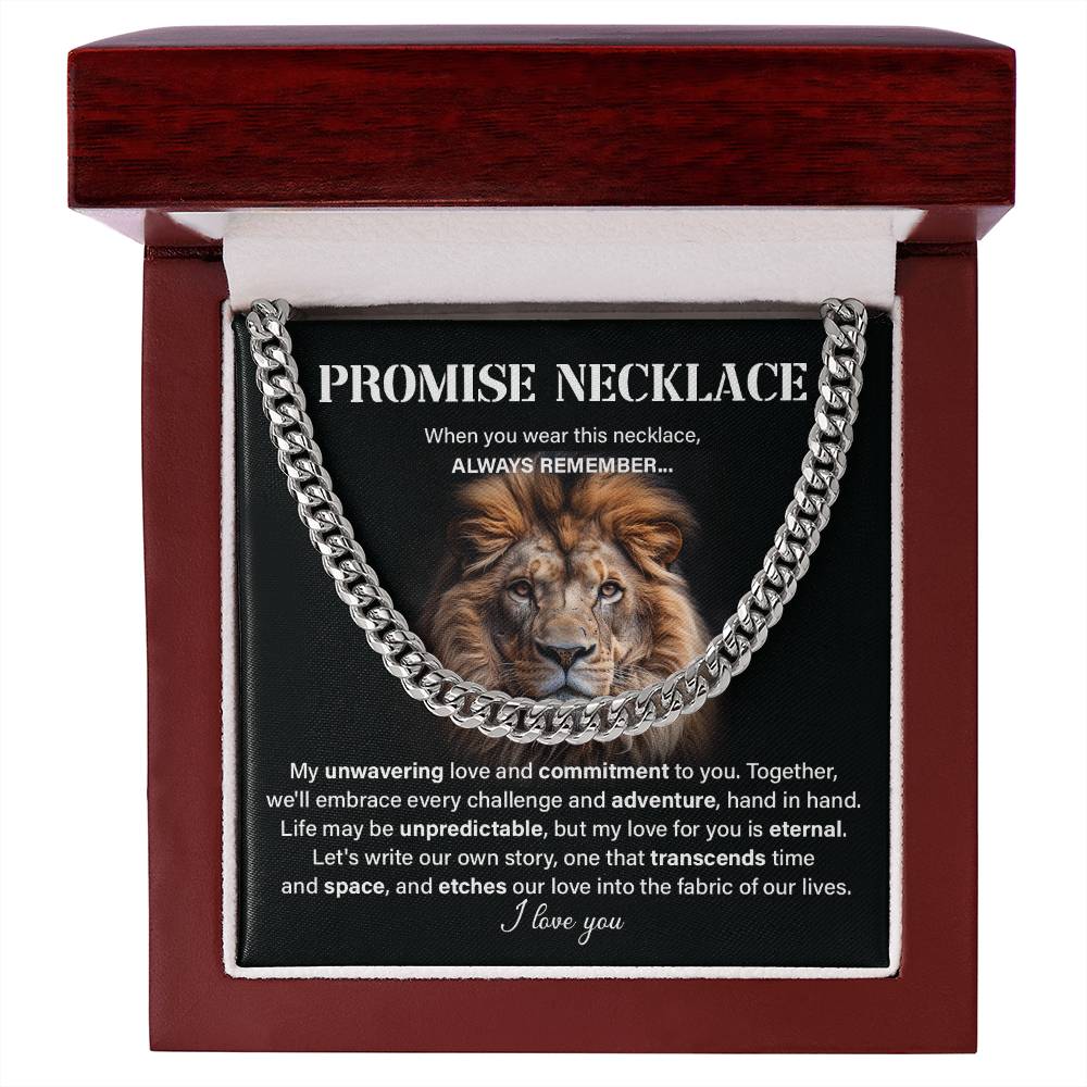 Promise neckless my unwavering love.