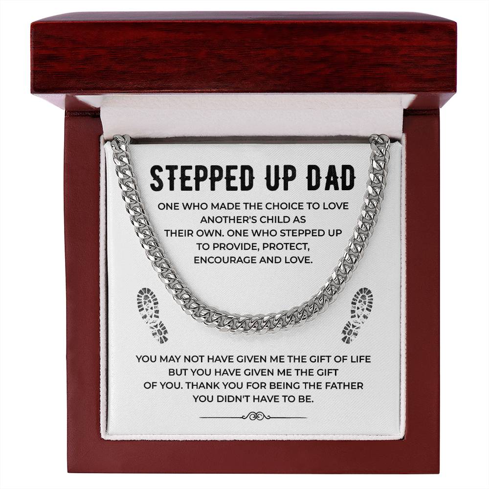 Stepped Up Dad Cuban Chain Necklace from Stepchild
