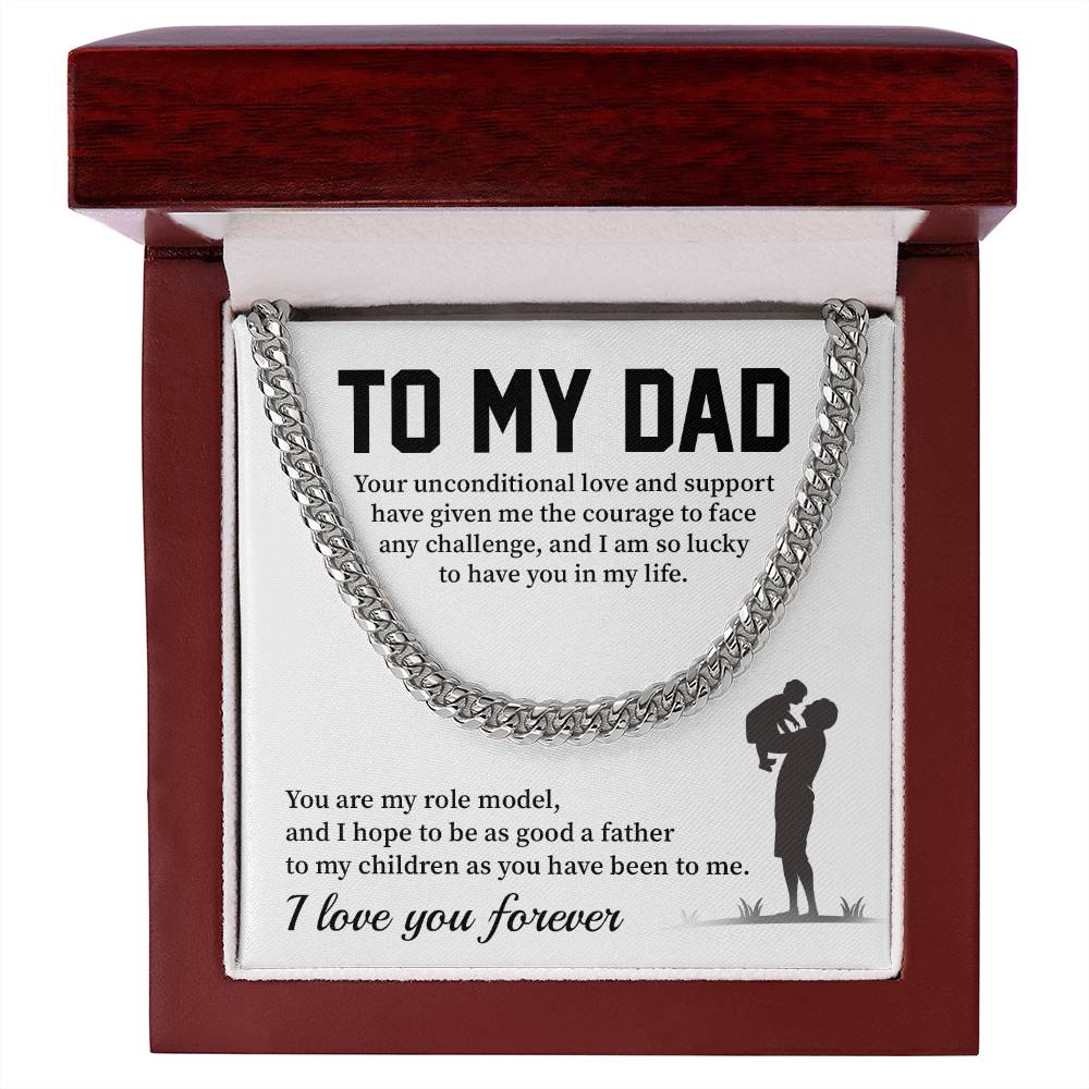 Necklace For Dad From Son With Message Card