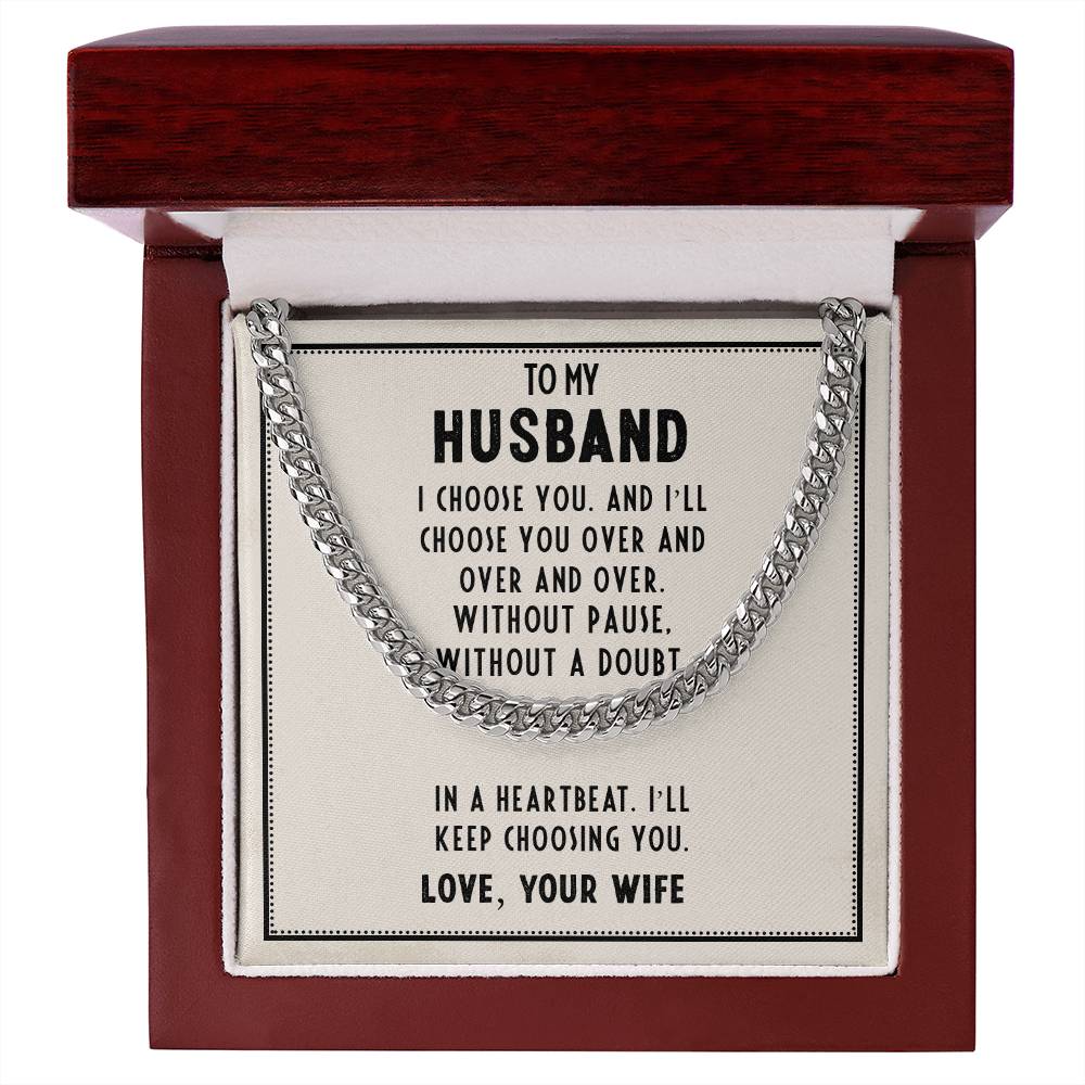 Gift for Husband From Wife With Emotional Message Card