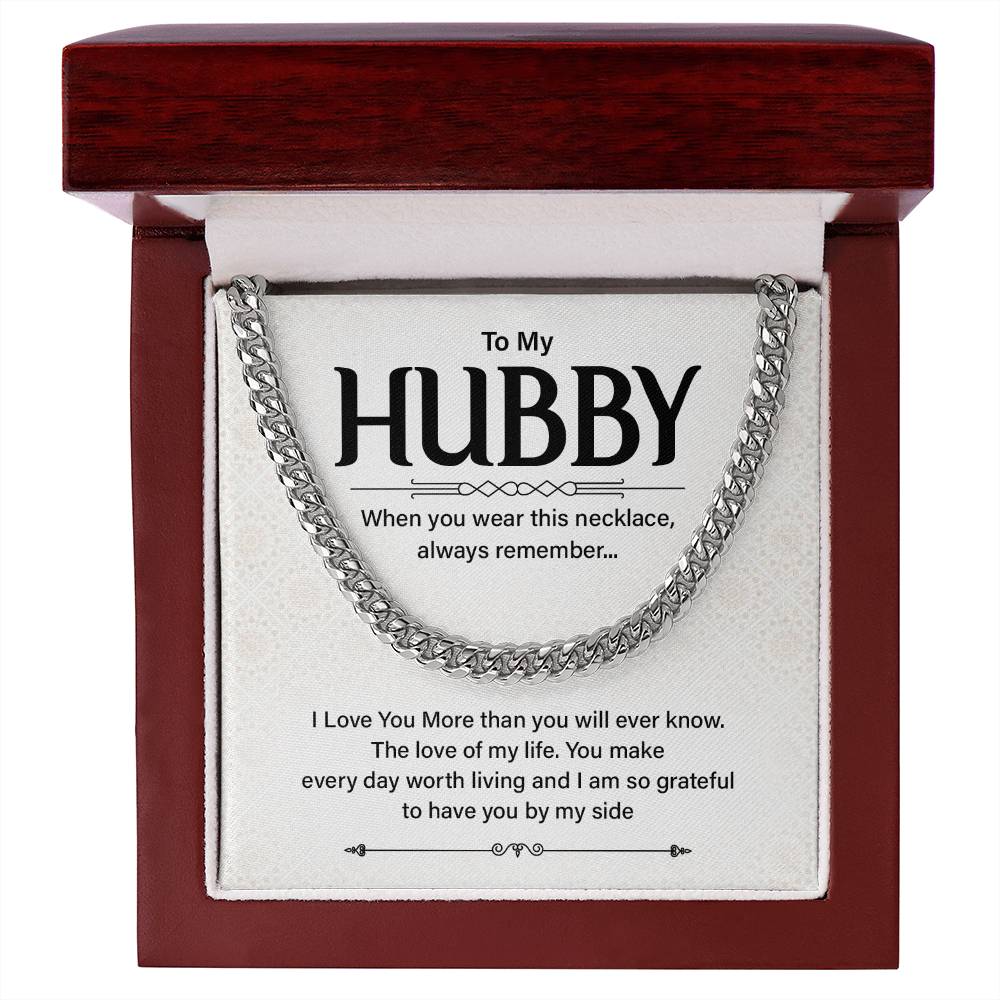 Husband Gift Necklace for Him – with Message Card