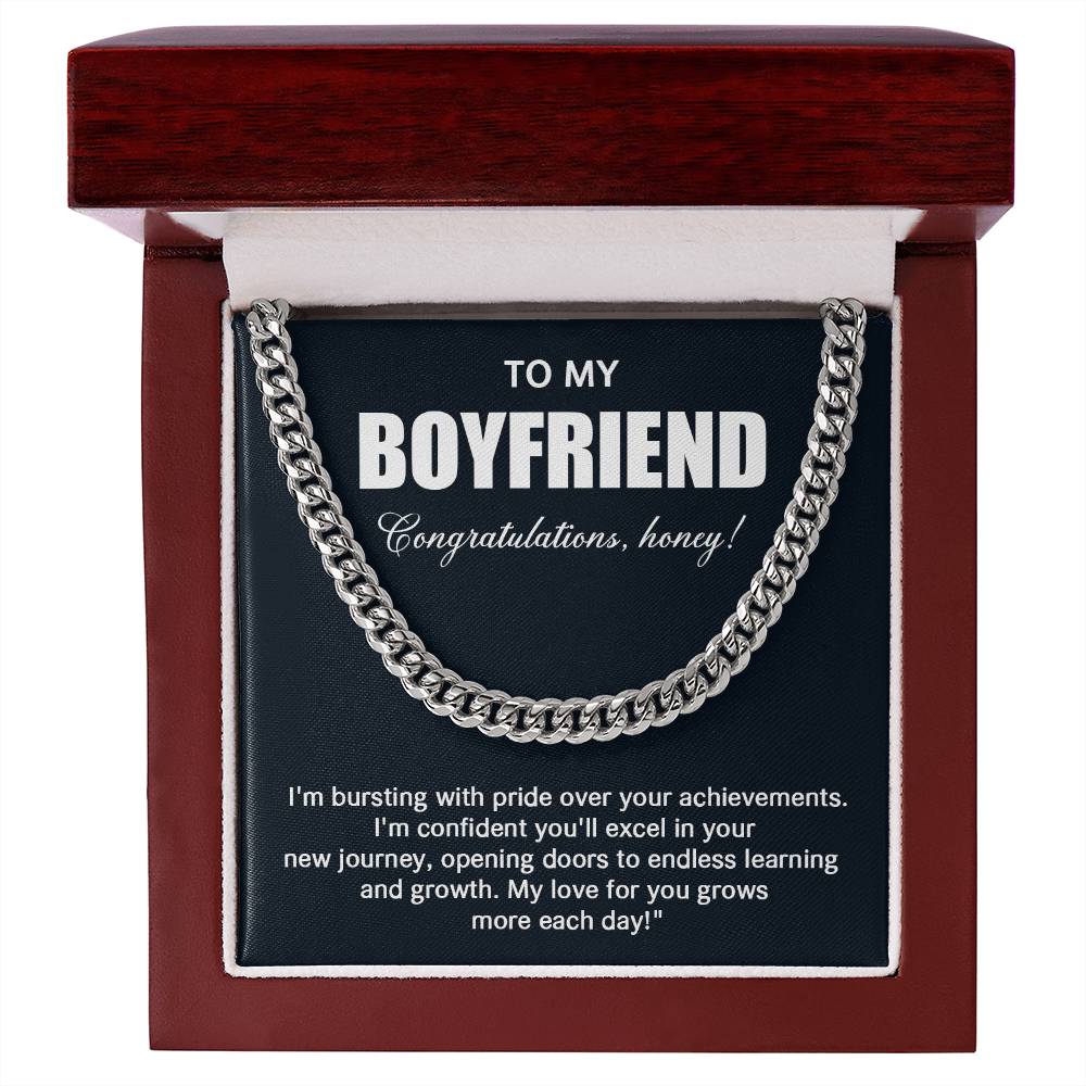 Cuban Chain Gift for Boyfriend Graduation