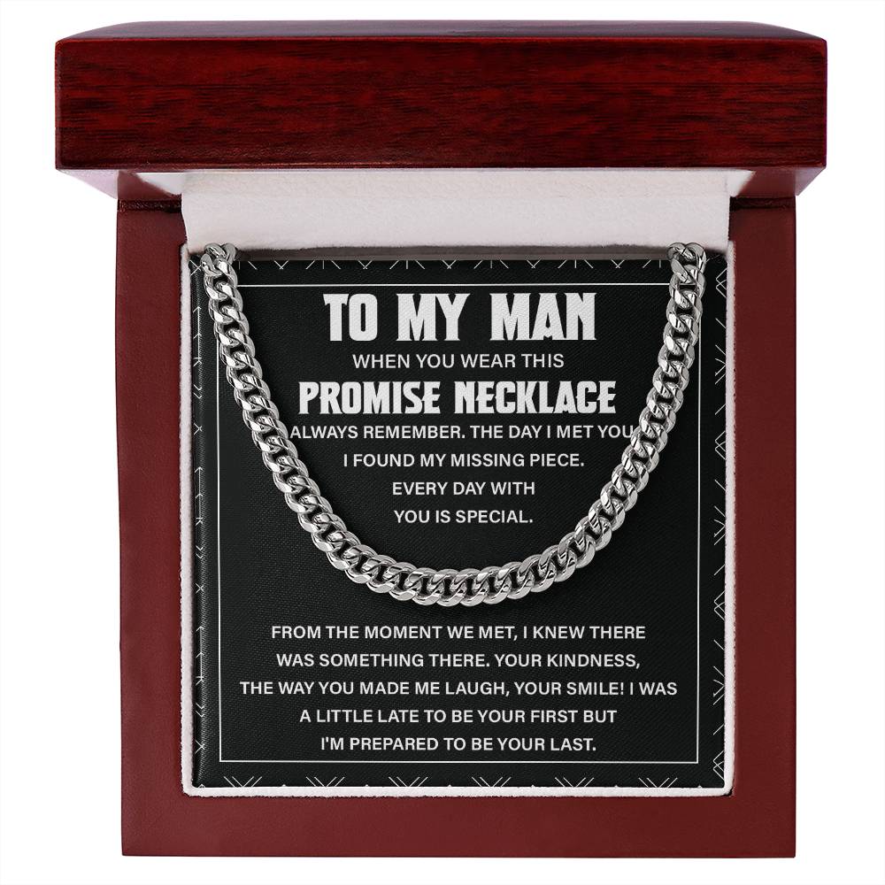 To My Man Necklace – Promise Gift