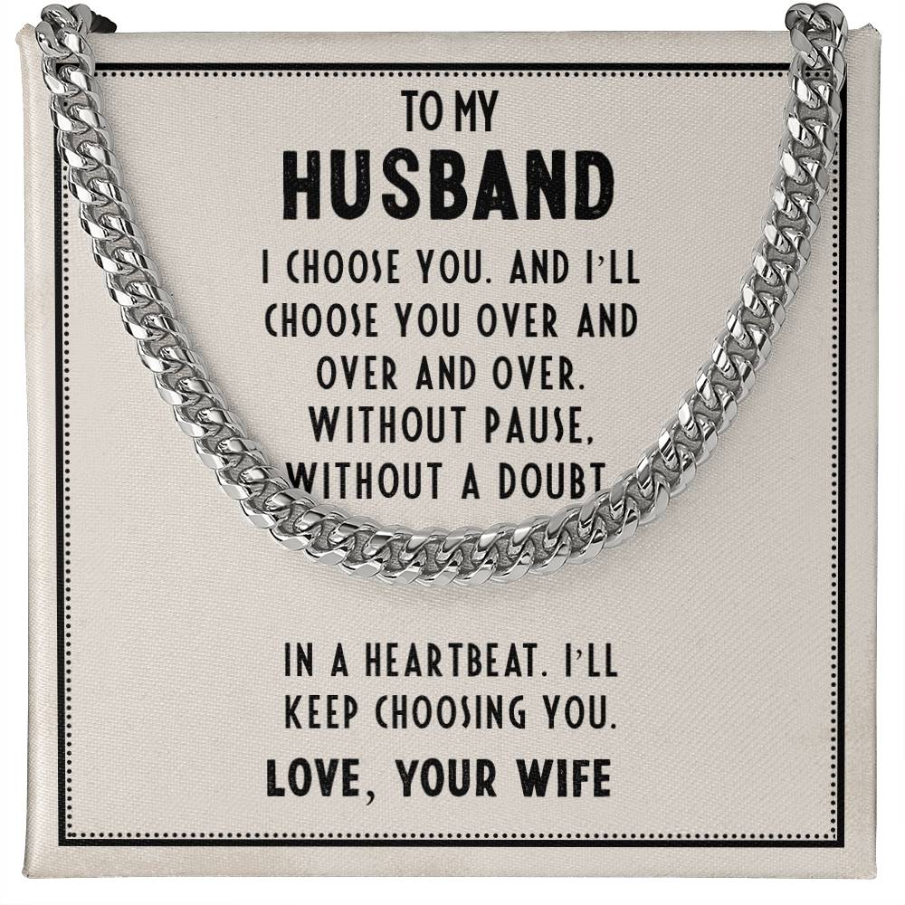 Gift for Husband From Wife With Emotional Message Card